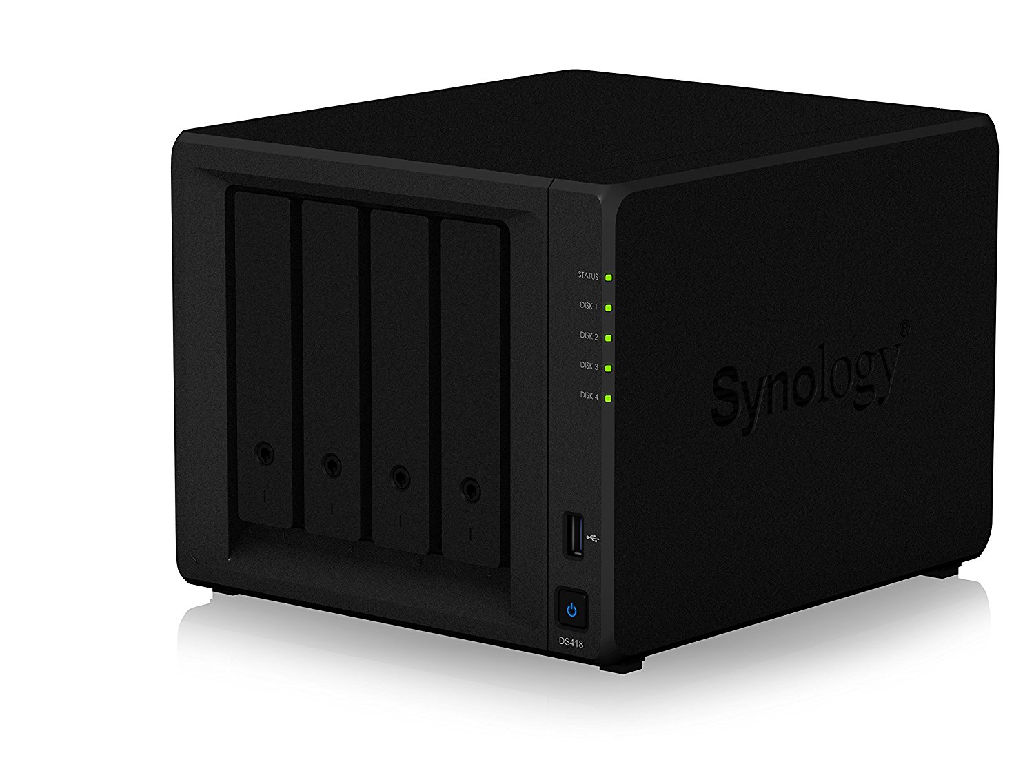 СХД Synology DS418 Realtek RTD1296 4C 1.4GHz,2GB DDR4,4*2.5"/3.5" SATA HDD/SSD,2*1GbE,2*USB3.2,1*USB2.0,iSCSI,2xIPcam(upto 30),1xPS DS418 DS418 #5