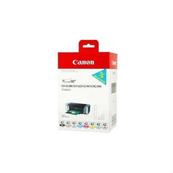 Картриджи комплект Canon CLI-42, BK/C/M/Y/PM/PC/GY/LGY черный, цветные 8 шт. MultiPack для PIXMA PRO-100,  Pro-100S 6384B010 6384B010