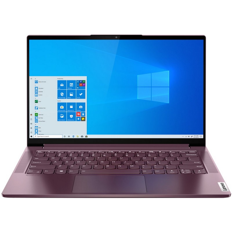 Ноутбук Lenovo Yoga Slim7 14IIL05 Core i7 1065G7/16Gb/SSD1000Gb/Intel Iris Plus graphics/14"/IPS/FHD (1920x1080)/Windows 10/vinous/WiFi/BT/Cam 82A100H9RU 82A100H9RU