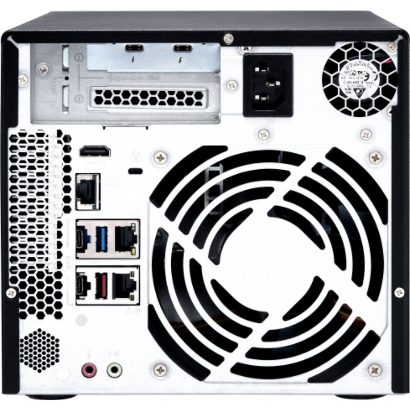 Сетевой RAID-накопитель QNAP 4-Bay Intel Pentium Gold G5400T 2-core 3.1 GHz processor, 4GB DDR4 RAM (max 32GB RAM), 4x 2.5"/3.5" SATA HDD/SSD + 2x M.2 PCIe  SSD slot, 2xGbE LAN, 1 x 10GBase-T, 2 x Thunderbolt 3 port TVS-472XT-PT-4G TVS-472XT-PT-4G