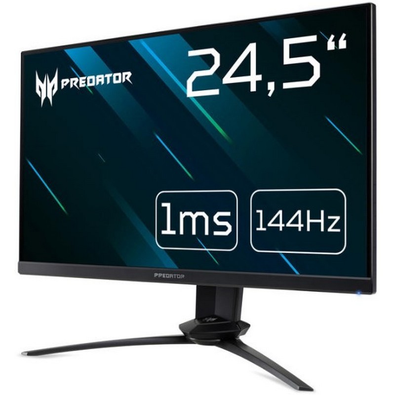 Монитор Acer 24.5"  Predator XN253QPbmiprzx Black (LED, Wide, 1920x1080, 144Hz, 1ms, 170°/160°, 400 cd/m, 100,000,000:1, UM.KX3EE.P01 UM.KX3EE.P01