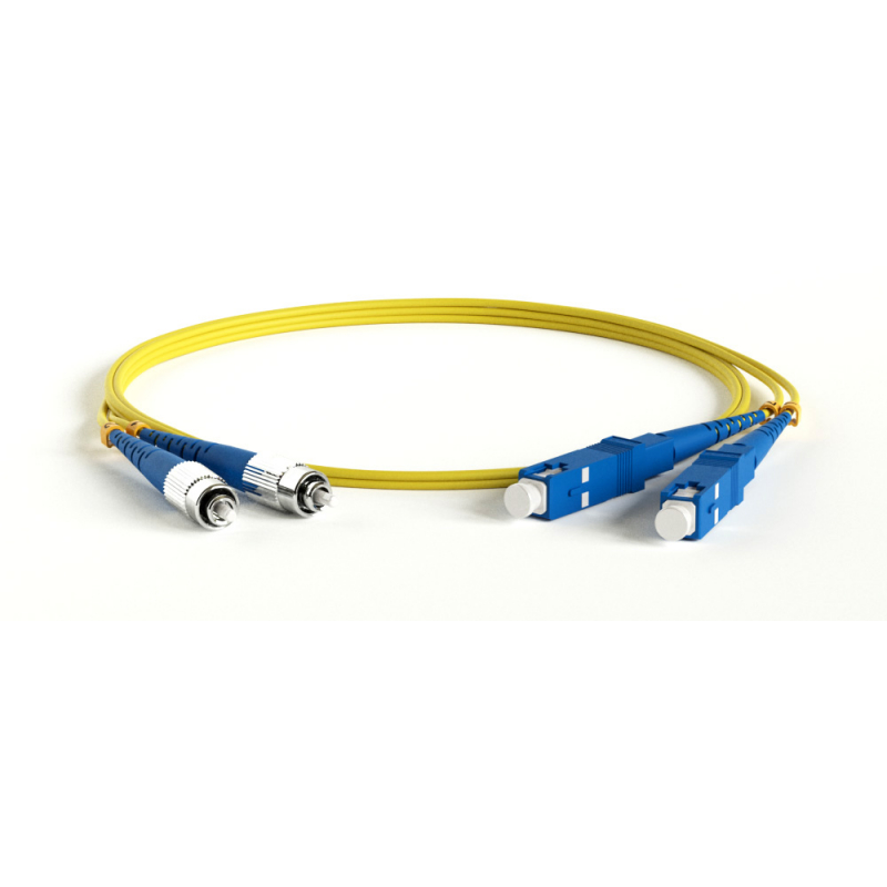 Патч-корд Hyperline волоконно-оптический (шнур) SM 9/125 (OS2), SC/UPC-FC/UPC, 2.0 мм, duplex, LSZH, 5 м FC-D2-9-FC/UR-SC/UR-H-5M-LSZH-YL FC-D2-9-FC/UR-SC/UR-H-5M-LSZH-YL