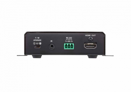 Удлинитель-передатчик ATEN HDMI HDBaseT+RS232+IR, 100 метр,, 1xUTP Cat5e, HDMI+3-контактн,клемма+MINIJACK+RJ45, F, без шнуров, DС 5,3V, (макс,разр,4096x2160/3840x2160 60Hz 4:2:0/30Hz 4:4:4 70м Cat5e/6;100м Cat6a/1080p 100м Cat 5e/6/6a) VE1812T-AT-G VE1812T-AT-G