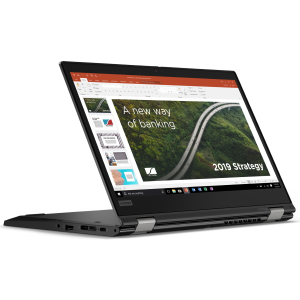Ноутбук Lenovo ThinkPad L13 Yoga 13.3FHD_IPS_GL_300N_MT/ CORE_I7-10510U_1.8G_4C_MB/ 16GB(8X16GX16)_DDR4_2666/ 1TB_SSD_M.2_2280_NVME_TLC_OPAL/ / INTEGRATED_GRAPHICS/ WORLD_FACING_CAMERA,720P_HD_CAMERA_W/MIC/ KYB_RUS/ pen/ W10_PRO/ BLACK 20R5000LRT 20R5000LRT