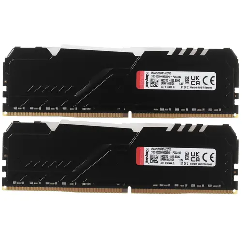 Модуль памяти  Kingston Fury Beast 32GB 3200MHz DDR4 CL16 DIMM (Kit of 2) KF432C16BB1AK2/32 KF432C16BB1AK2/32