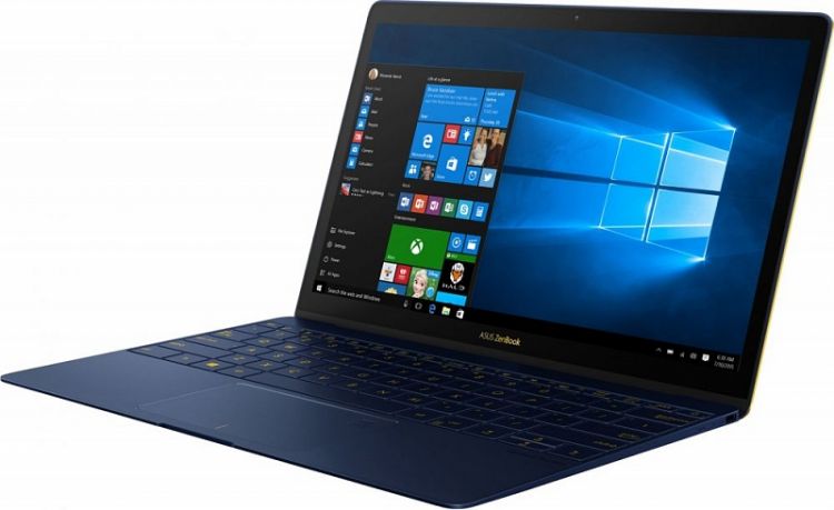 Ноутбук ASUS Zenbook 3 UX390UA-GS052R+Mini Dock 12.5"(1920x1080)/Intel Core i5 7200U(2.5Ghz)/8192Mb/512SSDGb/noDVD/Int:Intel HD Graphics 620/Cam/BT/WiFi/48WHr/war 2y/0.91kg/blue/W10Pro (90NB0CZ1-M07640) 90NB0CZ1-M07640