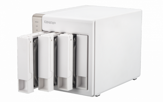 Сетевой RAID-накопитель QNAP 4 отсека для HDD, HDMI-порт. Intel Celeron J1800 2,41 ГГц, 4ГБ. TS-451-4G TS-451-4G