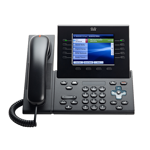 Телефон Cisco UC phone 8961, Charcoal, Standard handset (CP-8961-C-K9=) CP-8961-C-K9=