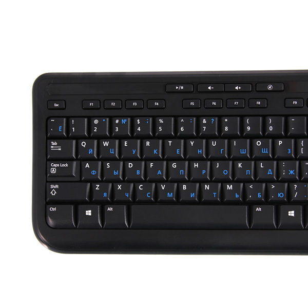 Клавиатура Microsoft Wired Keyboard 600, 104+5кн., водостойкая, черный, USB (ANB-00018) ANB-00018 #1