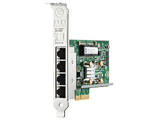 Сетевой адаптер HPE Ethernet 331T 4x1Gb, Broadcom BCM5719, PCIe(2.0), for G7/Gen8/Gen9/Gen10 servers 647594-B21 647594-B21