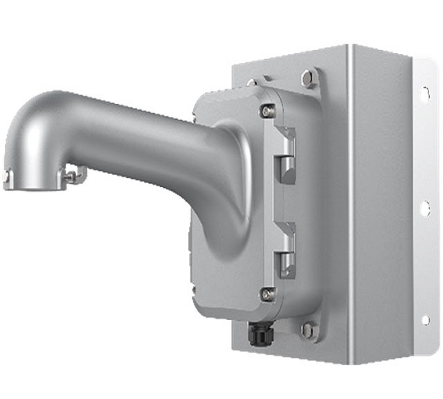 Кронштейн Hikvision DS-1604ZJ-BOX-CORNER-P на угол с монтажной коробкой,серое,для скоростных поворотных купольных камер DS-2DF82xx,алюминий и сталь DS-1604ZJ-BOX-CORNER-P DS-1604ZJ-BOX-CORNER-P