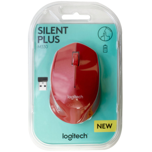 Мышь Logitech Wireless Mouse M330 SILENT PLUS, Red, 910-004911 910-004911 #4