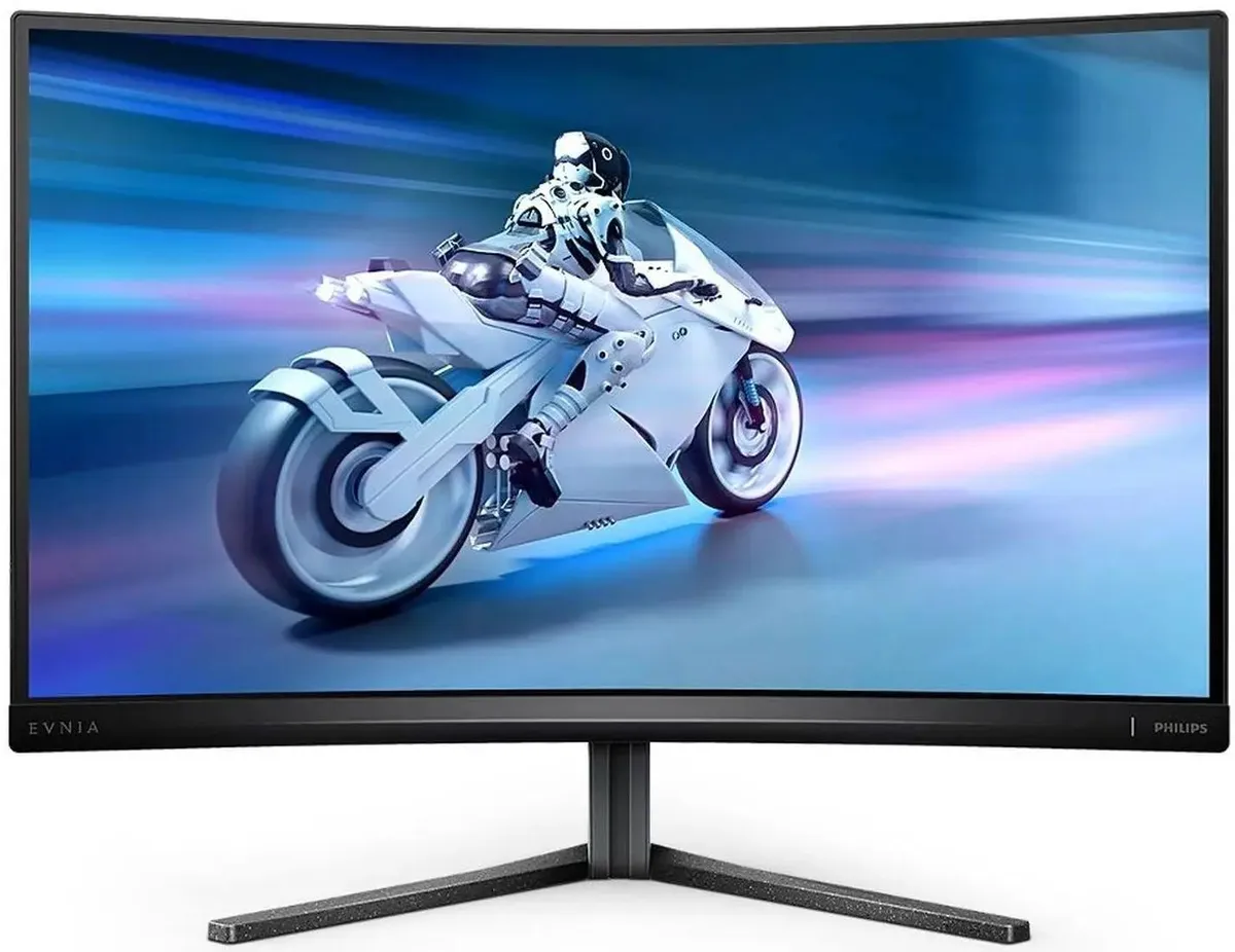 Монитор Philips  27" Black с поворотом экрана VA, изогнутый, 1920x1080, 280Hz, 0.3 ms, 178°/178°,300 cd/m 27M2C5200W 27M2C5200W