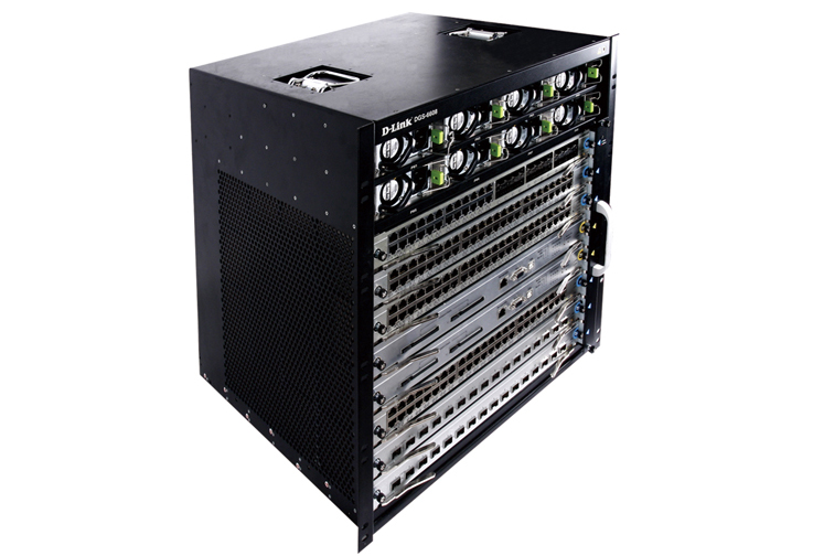 Шасси D-Link L3 Switch Base Unit Chassis with 8 slots + Control Module DGS-6600-CM-II + Power supply DGS-6600-PWR + fan tray + dust filter DGS-6608-SK/A1A DGS-6608-SK/A1A