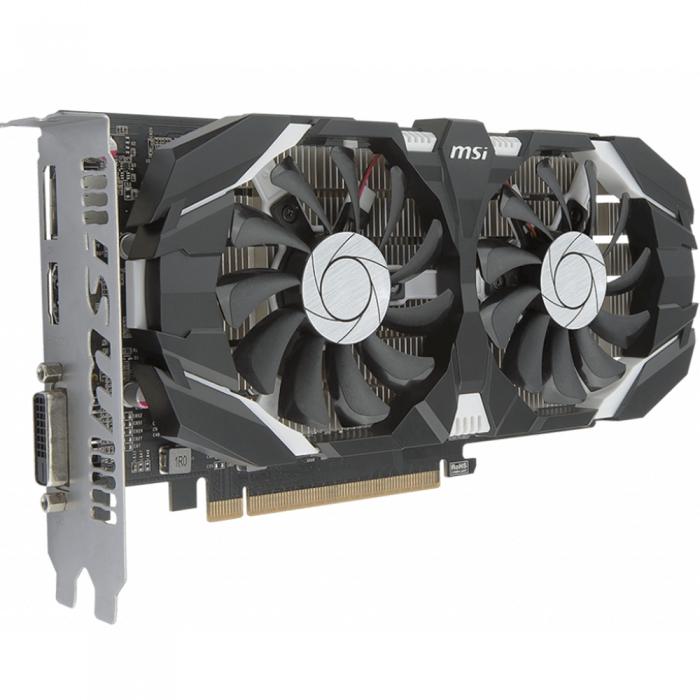 Видеокарта  MSI PCI-E GTX 1050 Ti 4GT OC nVidia GeForce GTX 1050TI 4096Mb 128bit GDDR5 1341/7008 DVIx1/HDMIx1/DPx1/HDCP Ret GTX 1050 TI 4GT OC GTX 1050 TI 4GT OC