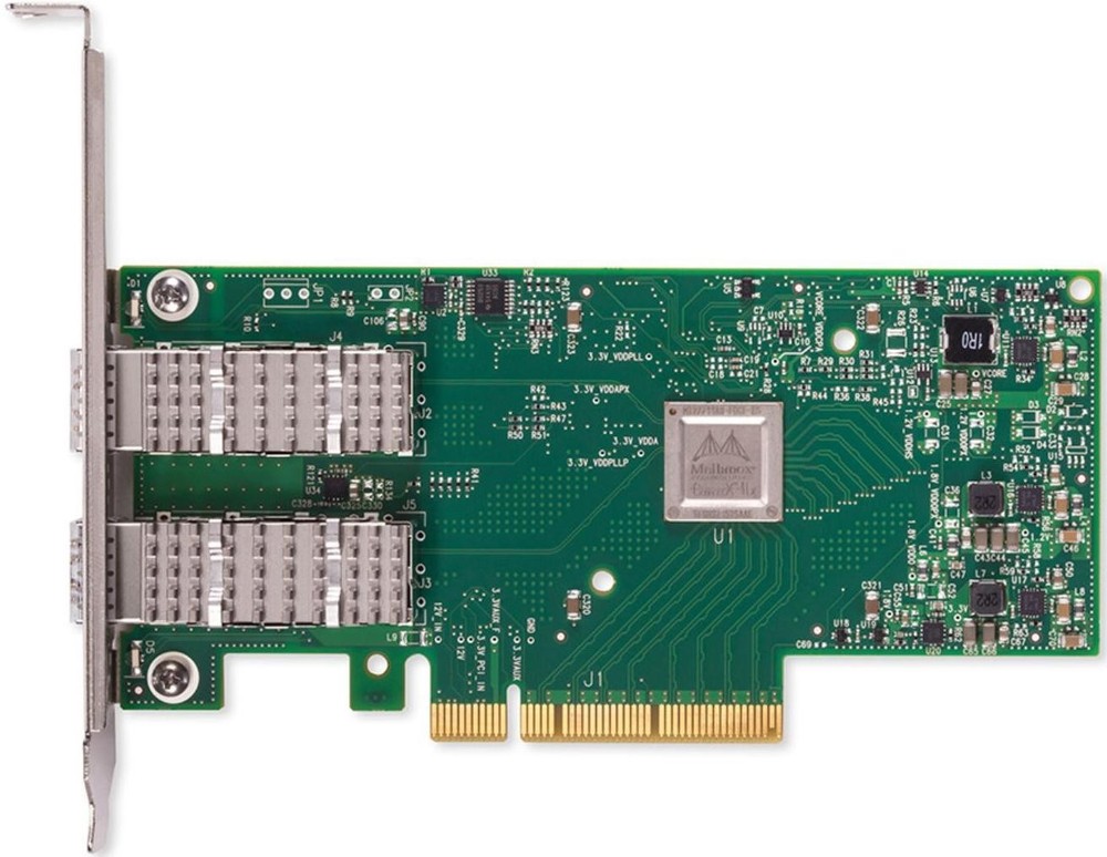 Сетевой адаптер Mellanox ConnectX-4 Lx EN network interface card, 10GbE dual-port SFP+, PCIe3.0 x8, tall bracket, ROHS R6, SR-IOV, TCP/UDP, MPLS, VxLAN, NVGRE, GENEVE, iSER, NFS RDMA, SMB Direct, ROHS R6 MCX4121A-XCAT MCX4121A-XCAT