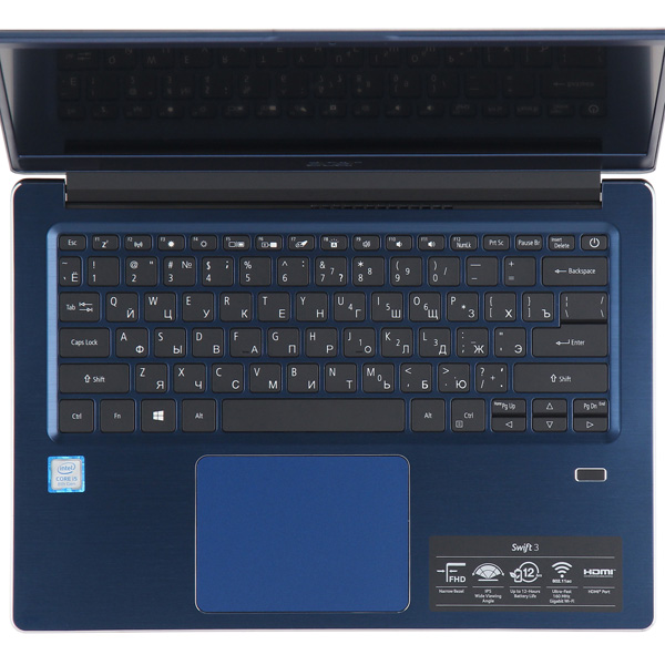 Ультрабук Acer Swift 3 SF314-56-7482 Core i7 8565U/8Gb/SSD512Gb/UMA/14"/IPS/FHD (1920x1080)/Windows 10/blue/WiFi/BT/Cam NX.H4EER.00H NX.H4EER.00H