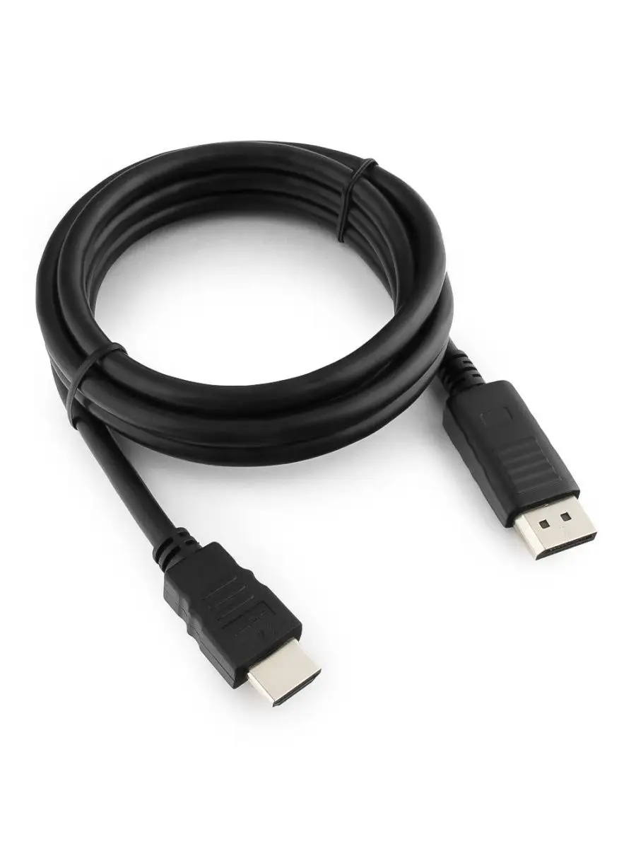 Кабель DisplayPort-HDMI Gembird/Cablexpert 1,8м, 20M/19M, черный, экран, пакет CC-DP-HDMI-6 CC-DP-HDMI-6 #2