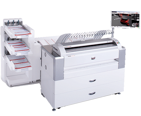МФУ Xerox ROWE ecoPrint i4 и Scan 450i, 2рулона, 4 м/мин, стандартный выходной лоток сзади, без тонера и девелопера 497N06241 497N06241 #1