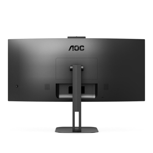 Монитор AOC 34" CU34V5CW Curved 3440x1440 100Гц VA LED 16:9 4(1)ms HDMI DP USB-C/4xUSB3.2 20M:1 3000:1 178/178 300cd WebcamTilt HAS Swivel Speakers 2*5W Black CU34V5CW/BK CU34V5CW/BK