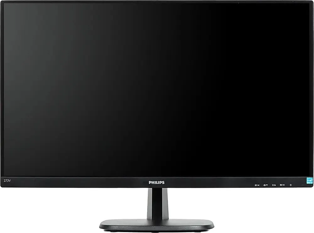 Монитор Philips 27" 273V7QSB (00/01) черный IPS LED 1920x1080 75Hz 5мс 16:9 250cd 178/178 1000:1 8bit(6bit+FRC) DVI D-Sub FlickerFree AudioOut VESA 273V7QSB/00 273V7QSB/00 #1