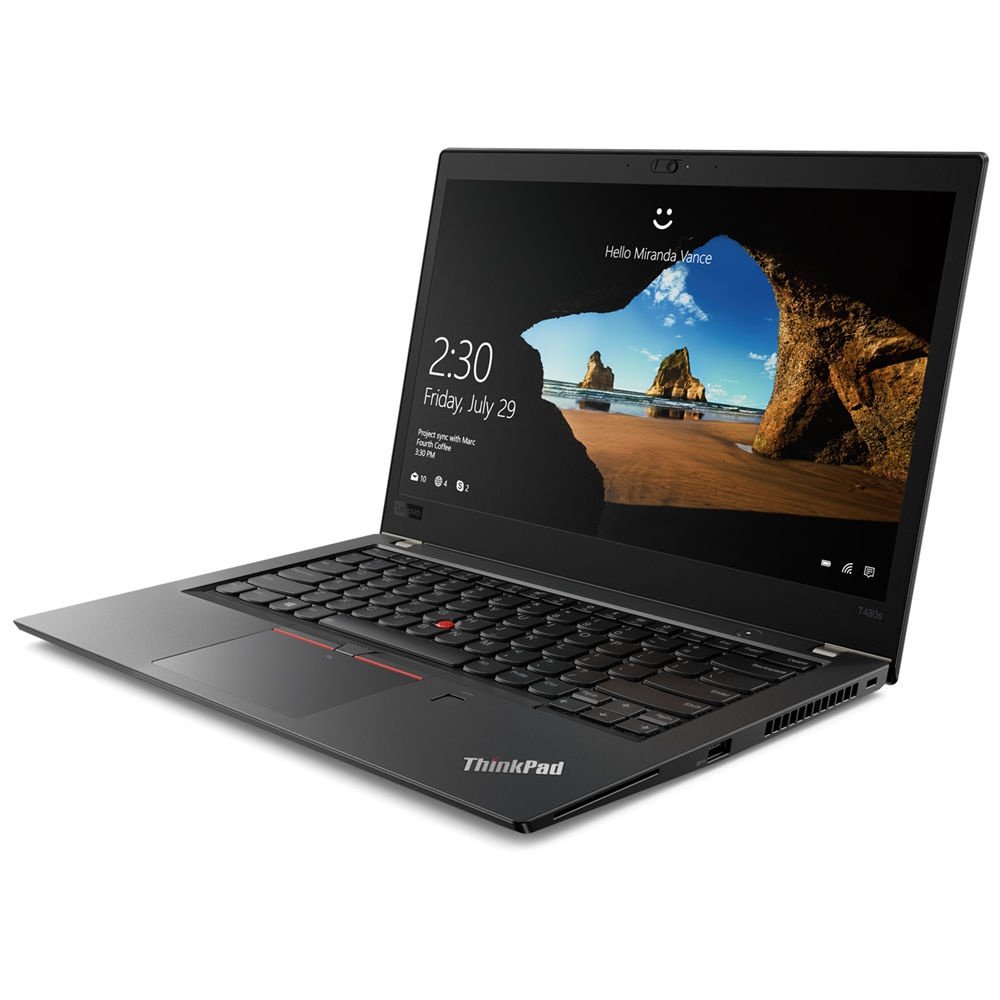 Ноутбук Lenovo ThinkPad T480s, 14.0" IPS, i7-8550U, 16GB, 512GB SSD, IntelHD, LTE, WiFi, BT, Win10Pro 20L7001HRT