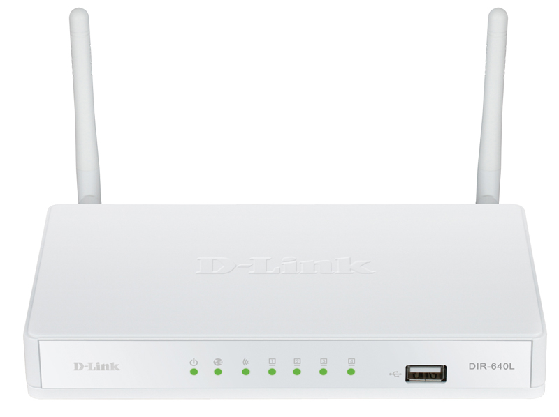 Маршрутизатор D-Link Wireless Cloud N300 VPN Router with 1 10/100Base-TX WAN port, 4 10/100Base-TX LAN ports and 1 USB port DIR-640L/A2A DIR-640L/A2A