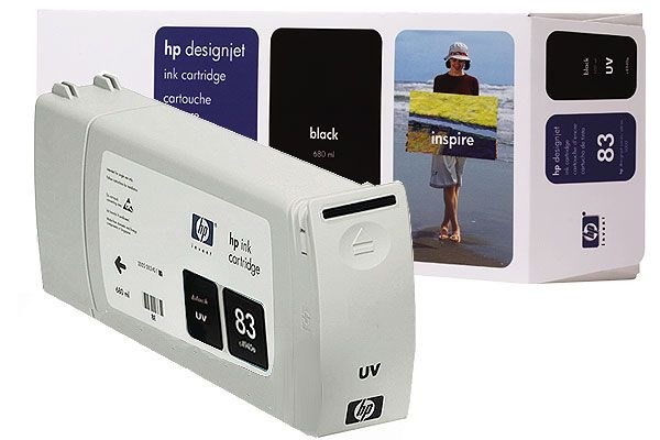 Картридж HP 83 Black UV для Designjet 5000/5000ps/5500/5500ps 680-ml C4940A C4940A