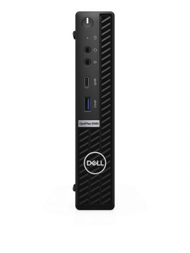 Персональный компьютер Dell Optiplex 5080 Micro i5-10500T (up to 3.8 MHz, 12M, 6C), 8GB (1x8GB) 2666/2933MHz DDR4, 256GB M.2 PCIe NVMe class 35 SSD, Intel UHD 630, Intel Wi-Fi 6 AX201 Dual-band 2x2 802.11ax with MU-MIMO + Bluetooth 5.0, mse/keyb, Aud 5080-6451