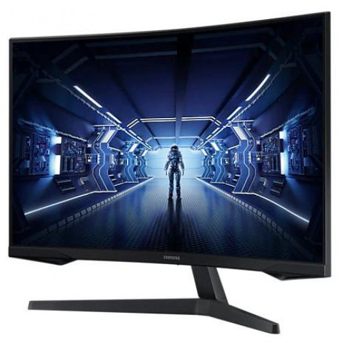 Монитор Samsung Odyssey G5, 27" черный 2560x1440, 16:9, VA, 144Гц, 250кд/м2, 1мс, AMD FreeSync, изогнутый C27G55TQWI C27G55TQWI