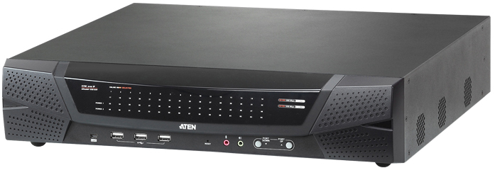 KVM переключатель ATEN 5>64 порта PS/2;USB;SUN;RS232, без доп. модулей KN4164v-AX-G KN4164v-AX-G