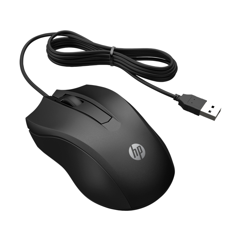 Мышь HP  Wired Mouse 100 EURO cons 6VY96AA 6VY96AA