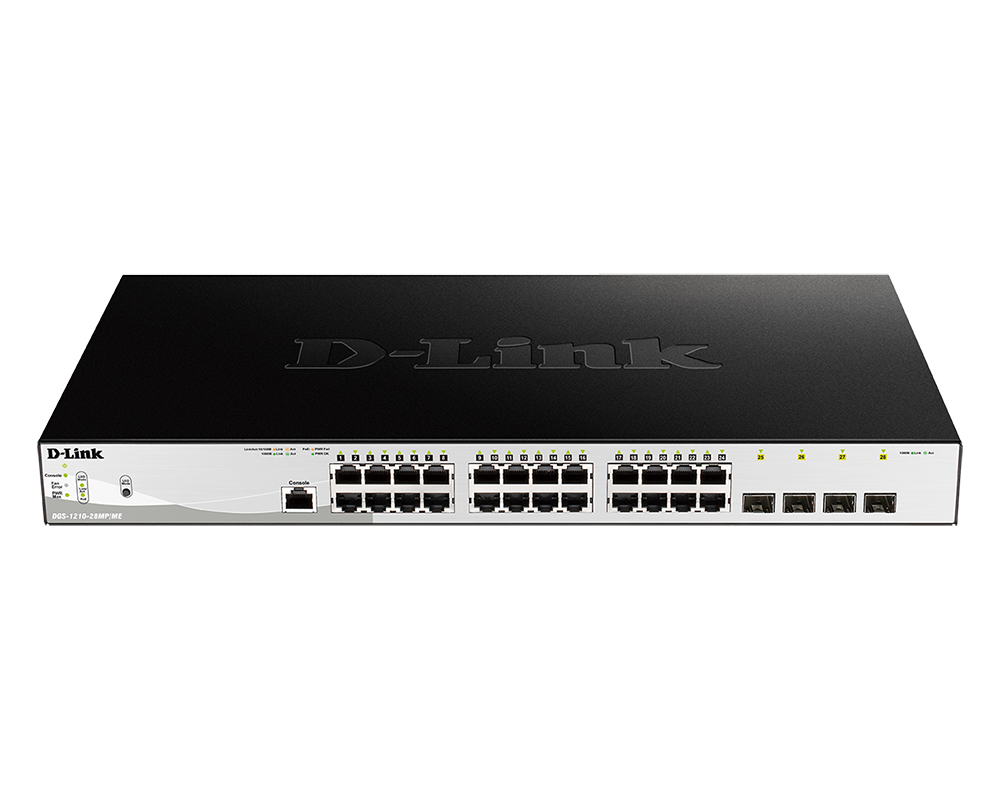 БУ Коммутатор D-link DGS-1210-28MP/ME D-Link Настраиваемый, WebSmart с 24 портами 10/100/1000Base-T и 4 портами 1000Base-X SFP (порты 1-24 с поддержкой БУ DGS-1210-28MP/ME #3