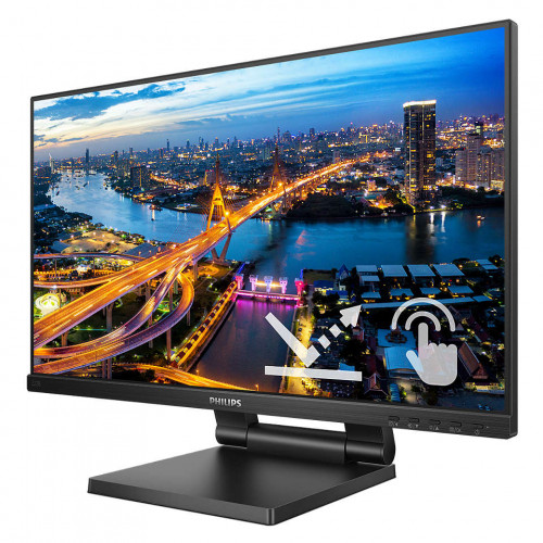 Монитор Philips 21,5" 1920х1080@75Гц IPS W-LED 16:9 SmoothTouch 4ms VGA HDMI DP 4xUSB3.2 50M:1 178/178 250cd Tilt HAS Speakers Black 222B1TC/00 222B1TC/00