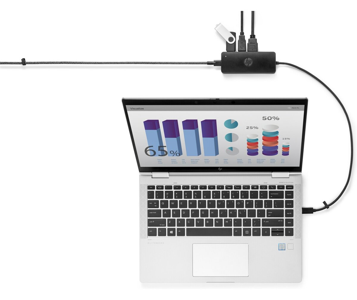 Док-станция HP USB-C Travel Hub G2 235N8AA 235N8AA #4