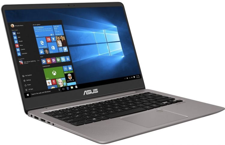 Ноутбук Asus UX410UF-GV194R  14"(1920x1080 (матовый))/Intel Core i7 8550U(1.8Ghz)/8192Mb/1000+256SSDGb/noDVD/Ext:nVidia GeForce MX130(2048Mb)/Cam/BT/WiFi/bag/war 1y/1.4kg/Grey/W10Pro 90NB0HZ1-M04230 90NB0HZ1-M04230