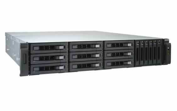 Сетевой RAID-накопитель QNAP 15 отсеков HDD, ECC, кэш mSATA 256 ГБ, 19", два блока питания, Xeon E3-1246 v3 3,5 ГГц, 8ГБ TVS-EC1580MU-SAS-RP-8GE TVS-EC1580MU-SAS-RP-8GE