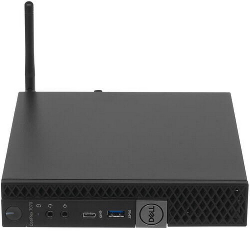 Персональный компьютер Dell Optiplex 7070 MFF i5 9500(3.0Ghz)/8GB (1x8GB)/SSD 256GB/Intel UHD 630/HDMI/WiFi/BT/Linux/TPM/3Y Basic NBD 7070-2028 7070-2028