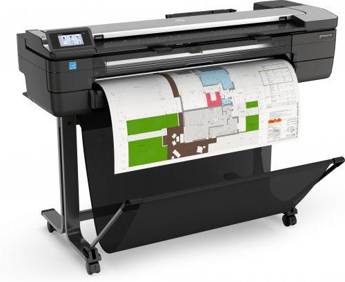 Плоттер HP DesignJetT830 MFP p/s/c, 36",4color,2400x1200dpi,1Gb,25spp(A1drawingmode),USB/GigEth/Wi-Fi,stand,media bin,rollfeed,sheetfeed,tray50 (A3/A4),autocutter,Scanner:600dpi,36x109",2ywarr F9A30D#B19 F9A30D