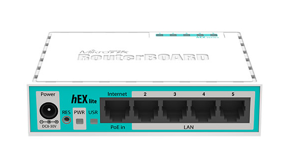 Маршрутизатор Mikrotik hEX lite QCA9531-BL3A-R 850MHz CPU, 64MB RAM, 5x LAN ports, RouterOS L4 RB750r2 RB750r2 #1