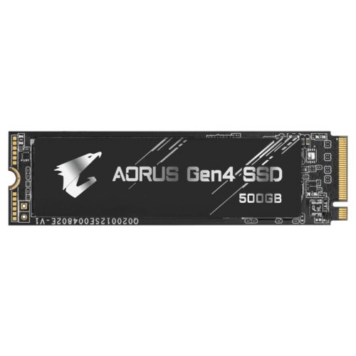 Твердотельный накопитель Gigabyte M.2 2280 500GB AORUS Client SSD PCIe Gen4x4 with NVMe, 5000/2500, IOPS 400/550K, MTBF 1.77M, 3D TLC, GP-AG4500G GP-AG4500G