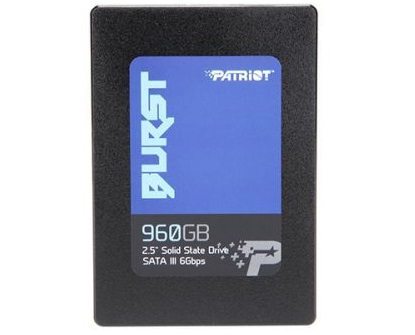 Твердотельный накопитель Patriot SSD SATA2.5" 960GB BURST PBU960GS25SSDR PBU960GS25SSDR