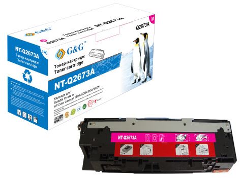 Тонер-картридж G&G пурпурный для HP Color LaserJet 3500/3500N/3550/3550N (4000стр) NT-Q2673A NT-Q2673A