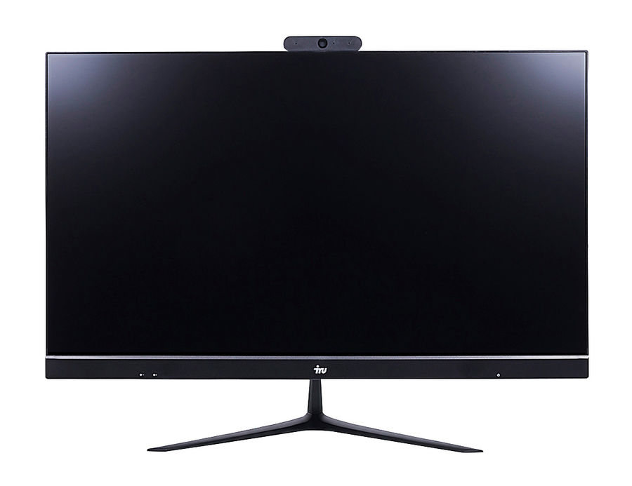 Моноблок iRU Office P2312 23.8" Full HD PG G5420 (3.8) 4Gb SSD120Gb UHDG 610 Free DOS GbitEth WiFi BT 120W Cam черный 1920x1080 1394205 1394205