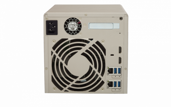 Сетевой RAID-накопитель QNAP 4 отсека для HDD, HDMI-порт. Четырехъядерный AMD 2.4 ГГц, 8ГБ. TVS-463-8G TVS-463-8G