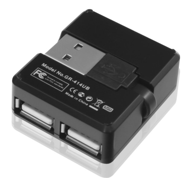 Концентратор USB 2.0 Ginzzu GR-414UB 4 port GR-414UB