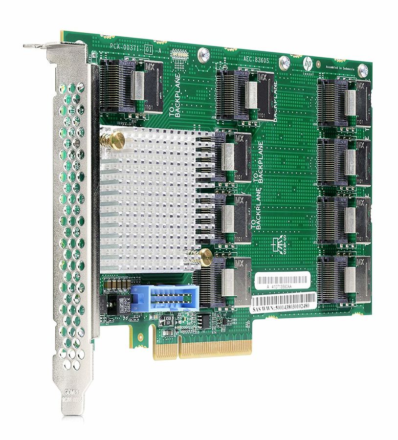 Плата расширения HPE DL38X Gen10 12Gb SAS Expander Card Kit with Cables (enable 24 SFF field upgrade) 870549-B21 870549-B21