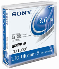 Картридж Sony Ultrium LTO5, 3.0TB RW (1.5Tb native), (analog C7975A / 46X1290) LTX1500GN LTX1500GN