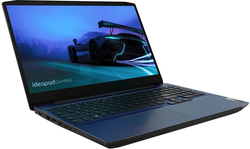 Ноутбук Lenovo Gaming3 15ARH05 15.6" FHD,AMD Ryzen5 4600H,16Gb,256Gb SSD,1650GTX 4Gb,NoOs,blue () 82EY009KRK 82EY009KRK