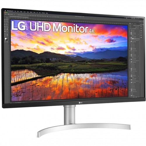 Монитор LG LCD 31.5'' 32UN650-W {IPS 3840x2160 75Hz 5ms 350cd 1000:1 10bit(8bit+FRC) 178/178 HDR10 2xHDMI2.0 DisplayPort1.4 FreeSync 5Wx2 VESA} 32UN650-W.ARUZ 32UN650-W.ARUZ
